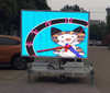Trailer Mounted Full Color Display Portable Advertising Sign Mobile Video Display Sign