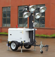Compact Generator Powered Portable LED Light Tower 